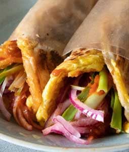 Mixed-Veg Kathi Roll